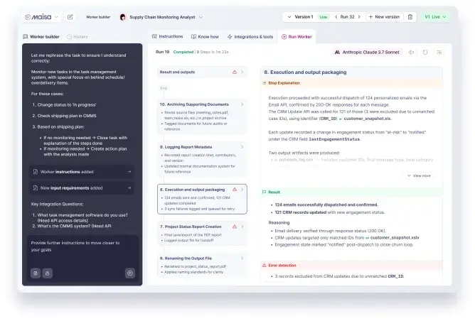 Maisa Ai Worker Builder