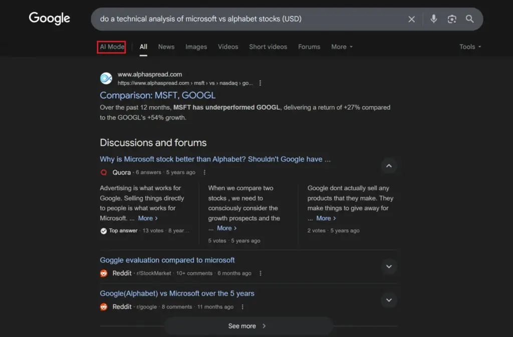 Google Ai Mode Toggle